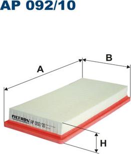 Filtron AP092/10 - Gaisa filtrs adetalas.lv