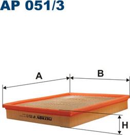 Filtron AP051/3 - Gaisa filtrs adetalas.lv