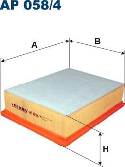 Filtron AP058/4 - Gaisa filtrs adetalas.lv
