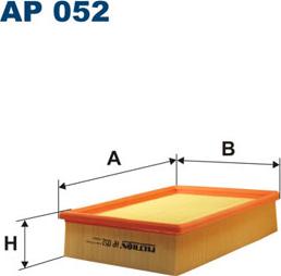 Filtron AP052 - Gaisa filtrs adetalas.lv