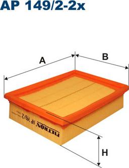 Filtron AP149/2-2x - Gaisa filtrs adetalas.lv