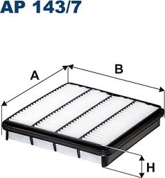 Filtron AP143/7 - Gaisa filtrs adetalas.lv