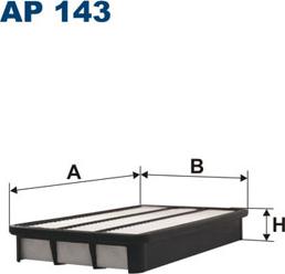 Filtron AP143 - Gaisa filtrs adetalas.lv