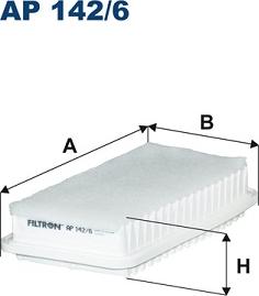 Filtron AP142/6 - Gaisa filtrs adetalas.lv