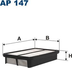 Filtron AP147 - Gaisa filtrs adetalas.lv