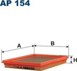 Filtron AP154 - Gaisa filtrs adetalas.lv