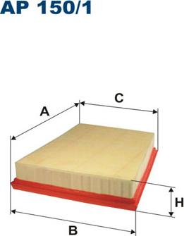 Filtron AP150/1 - Gaisa filtrs adetalas.lv