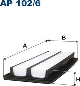 Filtron AP102/6 - Gaisa filtrs adetalas.lv