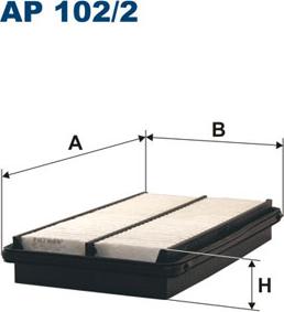 Filtron AP102/2 - Gaisa filtrs adetalas.lv