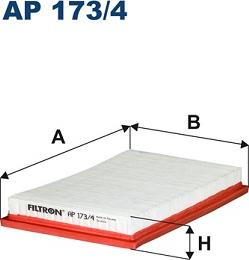 Filtron AP173/4 - Gaisa filtrs adetalas.lv