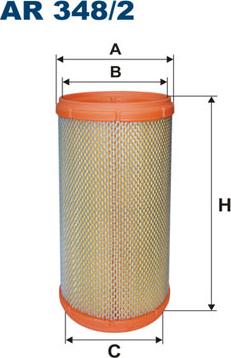 Filtron AR348/2 - Gaisa filtrs adetalas.lv