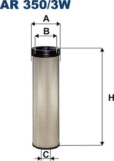 Filtron AR350/3W - Sekundārā gaisa filtrs adetalas.lv