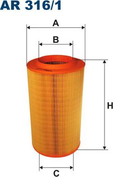 Filtron AR316/1 - Gaisa filtrs adetalas.lv