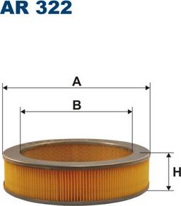 Filtron AR322 - Gaisa filtrs adetalas.lv