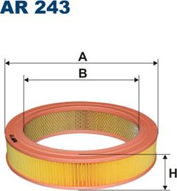 Filtron AR243 - Gaisa filtrs adetalas.lv