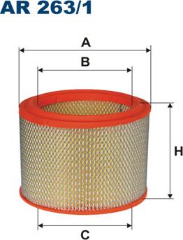 Filtron AR263/1 - Gaisa filtrs adetalas.lv