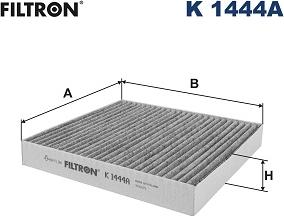 Filtron K 1444A - Filtrs, Salona telpas gaiss adetalas.lv