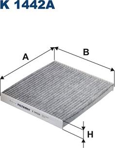 Filtron K 1442A - Filtrs, Salona telpas gaiss adetalas.lv