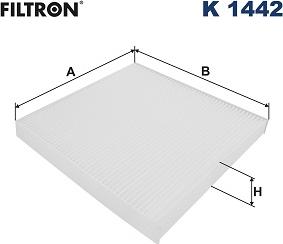 Filtron K 1442 - Filtrs, Salona telpas gaiss adetalas.lv