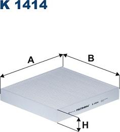 Filtron K 1414 - Filtrs, Salona telpas gaiss adetalas.lv