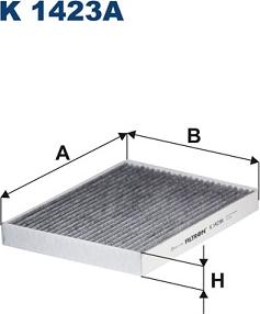 Filtron K 1423A - Filtrs, Salona telpas gaiss adetalas.lv