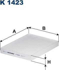 Filtron K 1423 - Filtrs, Salona telpas gaiss adetalas.lv