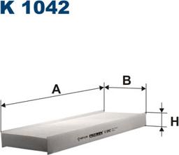 Filtron K1042 - Filtrs, Salona telpas gaiss adetalas.lv