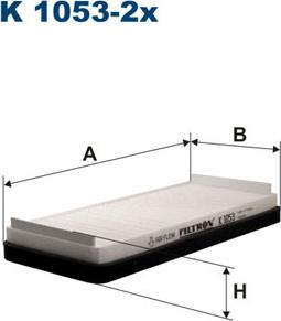 Filtron K1053-2x - Filtrs, Salona telpas gaiss adetalas.lv