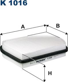 Filtron K1016 - Filtrs, Salona telpas gaiss adetalas.lv