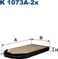 Filtron K1073A-2x - Filtrs, Salona telpas gaiss adetalas.lv