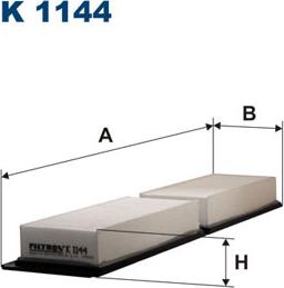 Filtron K1144 - Filtrs, Salona telpas gaiss adetalas.lv