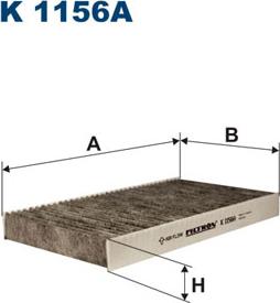 Filtron K1156A - Filtrs, Salona telpas gaiss adetalas.lv