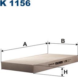 Filtron K1156 - Filtrs, Salona telpas gaiss adetalas.lv