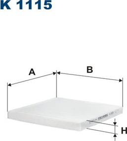 Filtron K1115 - Filtrs, Salona telpas gaiss adetalas.lv