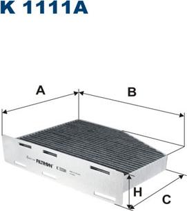 Filtron K1111A - Filtrs, Salona telpas gaiss adetalas.lv