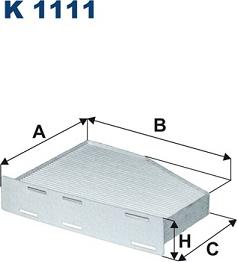 Filtron K1111 - Filtrs, Salona telpas gaiss adetalas.lv