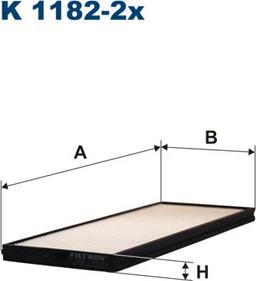 Filtron K1182-2x - Filtrs, Salona telpas gaiss adetalas.lv