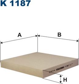 Filtron K1187 - Filtrs, Salona telpas gaiss adetalas.lv