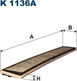 Filtron K1136A - Filtrs, Salona telpas gaiss adetalas.lv