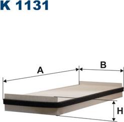 Filtron K1131 - Filtrs, Salona telpas gaiss adetalas.lv