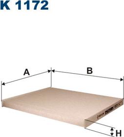 Filtron K1172 - Filtrs, Salona telpas gaiss adetalas.lv