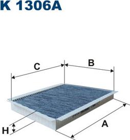 Filtron K1306A - Filtrs, Salona telpas gaiss adetalas.lv