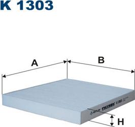 Filtron K1303 - Filtrs, Salona telpas gaiss adetalas.lv