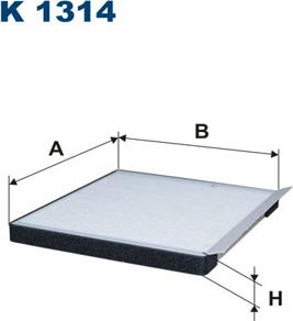 Filtron K1314 - Filtrs, Salona telpas gaiss adetalas.lv