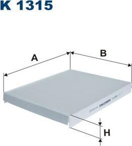 Filtron K1315 - Filtrs, Salona telpas gaiss adetalas.lv