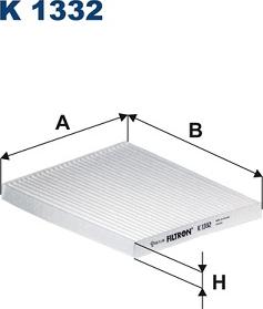 Filtron K1332 - Filtrs, Salona telpas gaiss adetalas.lv