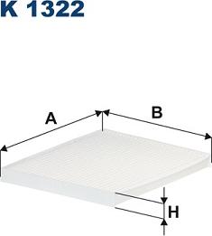 Filtron K1322 - Filtrs, Salona telpas gaiss adetalas.lv