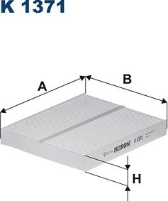 Filtron K 1371 - Filtrs, Salona telpas gaiss adetalas.lv