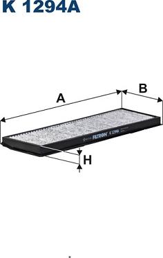 Filtron K 1294A - Filtrs, Salona telpas gaiss adetalas.lv