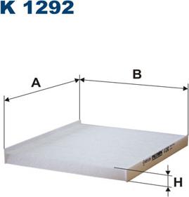 Filtron K1292 - Filtrs, Salona telpas gaiss adetalas.lv